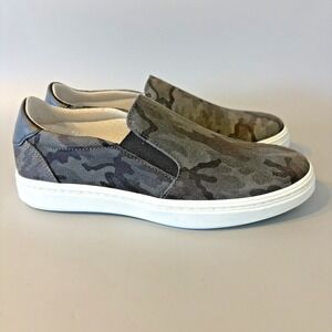 Bos & Co Chuska Woman's Shoes EU 39 US 8.5 Suede Gray Camo Slip On Comfort NEW